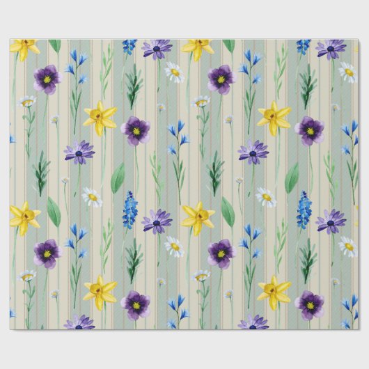 Streifen Geschenkpapier (Flach)