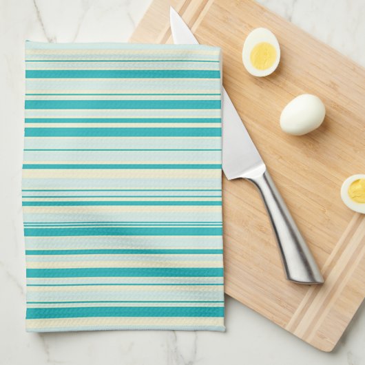 Streifen Geschirrtuch (Viertel Falte)