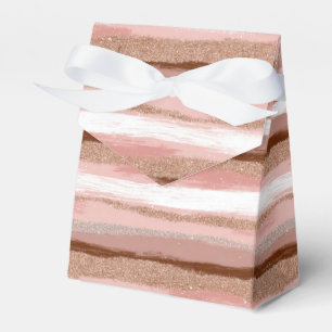 Streifen Gold Glitzer Pink Gefälligkeitsboxen Geschenkschachtel