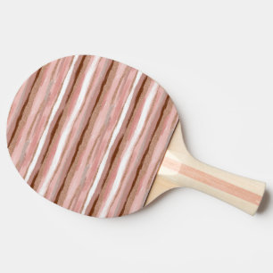 Streifen Gold Glitzer Pink Ping Pong Paddel Tischtennis Schläger