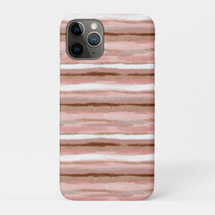 Streifen Gold Glitzer Rosa Case-Mate iPhone Hülle