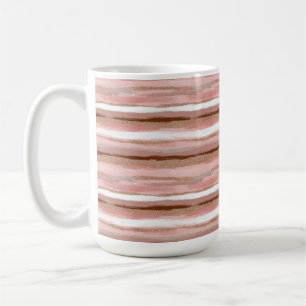 Streifen Gold Glitzer Rosa Kaffee Tasse