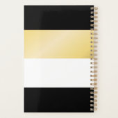 Streifen Goldene Farbpalette Planer (Rückseite)