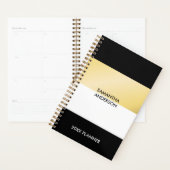 Streifen Goldene Farbpalette Planer (Anzeige)