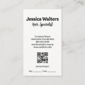 Streifen | Goldene Schere Terminkarte (Rückseite)