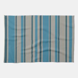 Streifen grau und blau geschirrtuch