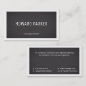 Streifen | Grenze (weiß) Visitenkarte (Vorne/Hinten)