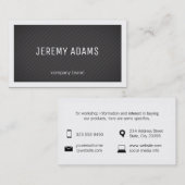 Streifen | Grenzen (weiß) / Kontaktsymbole Visitenkarte (Vorne/Hinten)