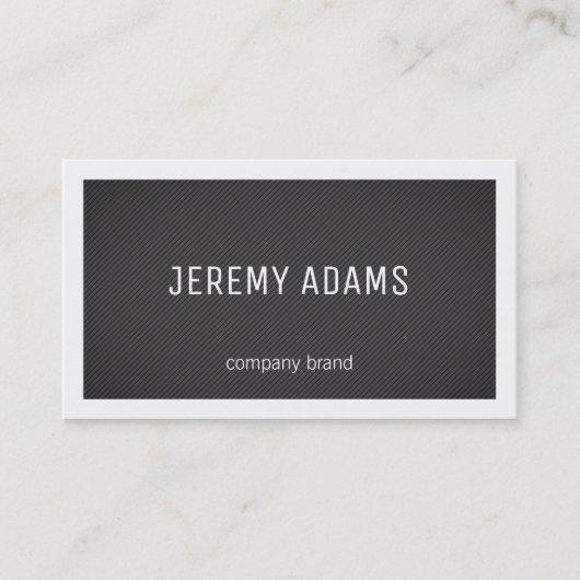 Streifen | Grenzen (weiß) / Kontaktsymbole Visitenkarte (Vorderseite)