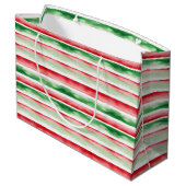Streifen Große Geschenktüte (Rückseite Schrägansicht)
