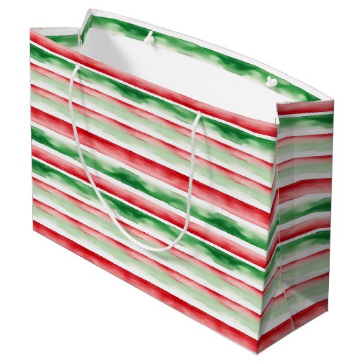 Streifen Große Geschenktüte (Rückseite Schrägansicht)