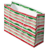 Streifen Große Geschenktüte (Vorderseite Schrägansicht)