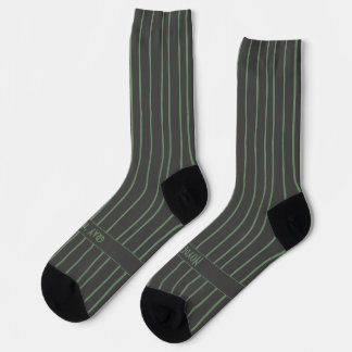Streifen, grün auf dunkelgrau, seriöser Klassiker Socken