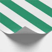 Streifen | grün u. Weiß | kundengerechtes | Geschenkpapier (Ecke)