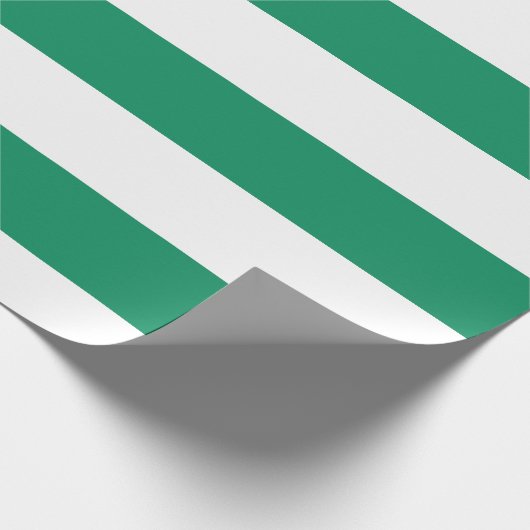 Streifen | grün u. Weiß | kundengerechtes | Geschenkpapier (Ecke)