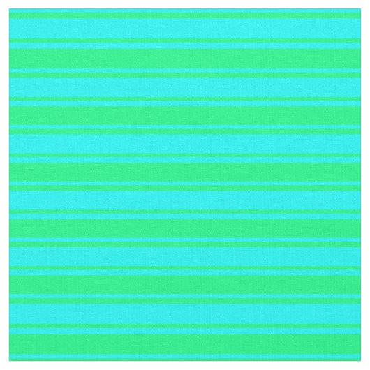 Streifen grün und Cyan Stoff (Nahaufnahme)
