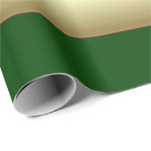 Streifen grün und goldenes Packpapier (Rolleneckpunkt)