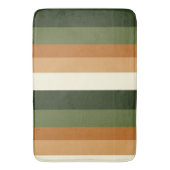 Streifen grün und orange badematte (Vorderseite Vertikal)