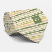 Streifen grün und rosa krawatte (Gerollt)
