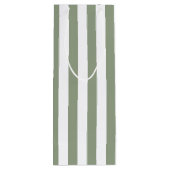 Streifen grün und weiß geschenktüte für weinflaschen (Rückseite)