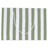 Streifen grün und weiß große geschenktüte (Rückseite)