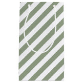 Streifen grün und weiß kleine geschenktüte (Vorderseite)