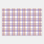 Streifen Halloween Lila Orange Geschenkpapier Set (Vorderseite 2)