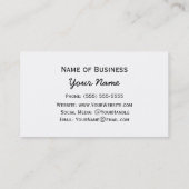 Streifen heißer Fall-in den natürlichen Visitenkarte (Rückseite)