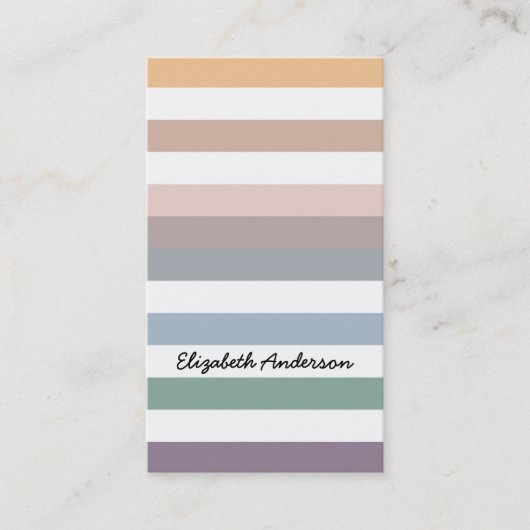 Streifen heißer Fall-in den natürlichen Visitenkarte (Vorderseite)