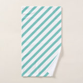Streifen hell blau und weiß badhandtuch set (Handtuch)