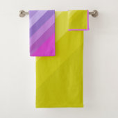 Streifen, hell, Regenbogen Badhandtuch Set (Insitu)
