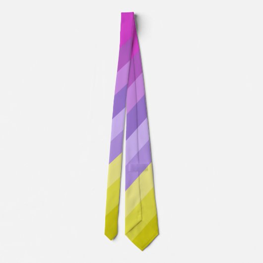 Streifen, hell, Regenbogen Krawatte (Rückseite)