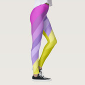 Streifen, hell, Regenbogen Leggings (Rechts)