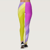 Streifen, hell, Regenbogen Leggings (Rückseite)