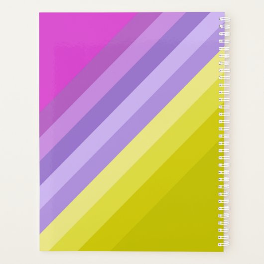 Streifen, hell, Regenbogen Planer (Rückseite)