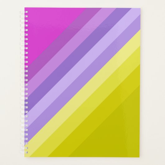 Streifen, hell, Regenbogen Planer (Vorderseite)