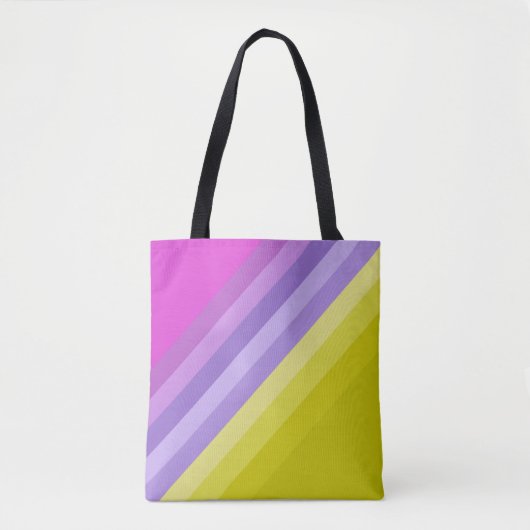 Streifen, hell, Regenbogen Tasche (Vorderseite)