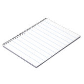 Streifen, hellblau, dünn, Streifen Notizblock (Linke Seite)