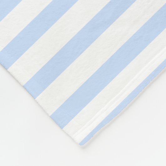 Streifen heller Himmel blau-weiße Streifen Muster Fleecedecke (Ecke)
