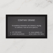 Streifen II | Grenze (schwarz) Visitenkarte (Rückseite)