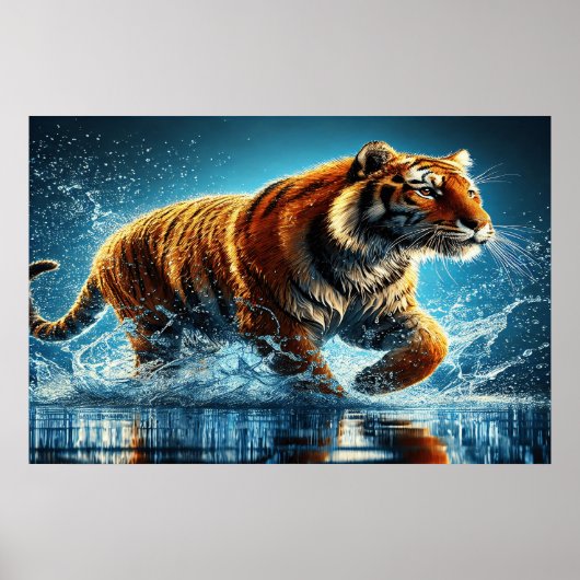 Streifen im Meer Poster (Vorne)