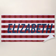 Streifen in Abstraktem Strandtuch