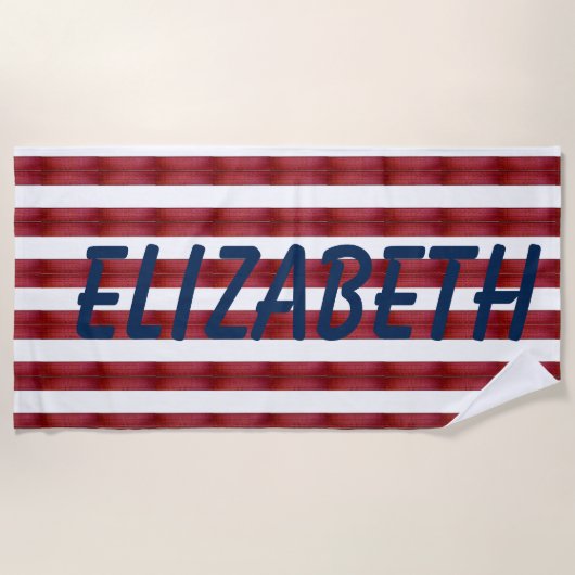 Streifen in Abstraktem Strandtuch (Vorderseite)