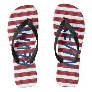 Streifen in Abstrakten Flip Flops Badesandalen