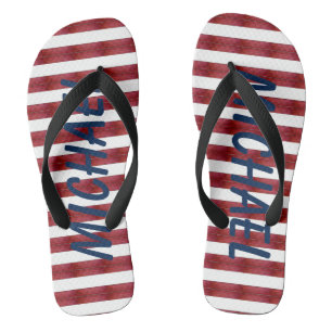 Streifen in Abstrakten Flip Flops Badesandalen