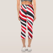 Streifen in Bewegung Capri Leggings (Rückseite)
