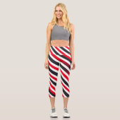 Streifen in Bewegung Capri Leggings (Vorderseite)