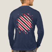 Streifen in Bewegung Tri-Blend Shirt (Rückseite)