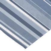 Streifen in Blau und Weiß Kurzer Tischläufer (Ecke)