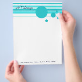 Streifen in blauem Flyer (Hand)